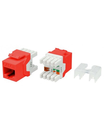 Вставка Hyperline (KJ8-8P8C-C6-180-RD) в Обнинске Коннекторы Pintop.ru
