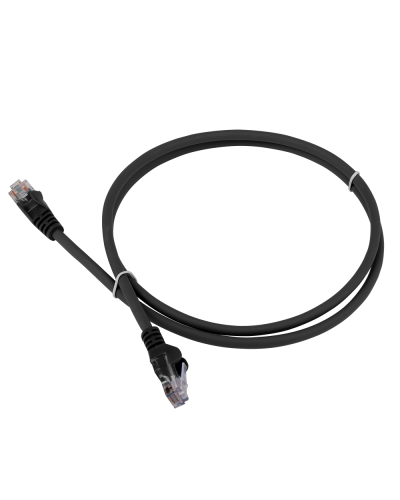Патч-корд LANMASTER LSZH UTP кат.5e, 0.3 м, черный LANMASTER LAN-PC45/U5E-0.3-BK в Обнинске Патчкорды (медные) Pintop.ru